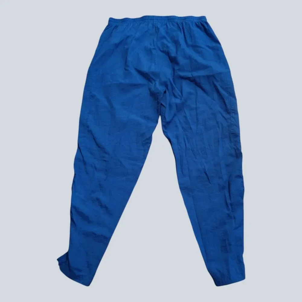 Vintage 90s Adidas Nylon Track Pants Blue Size L